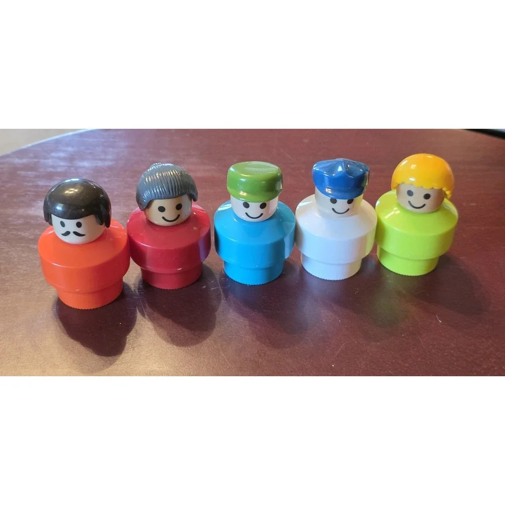 Vintage 1990 Battat Chunky People set of 5